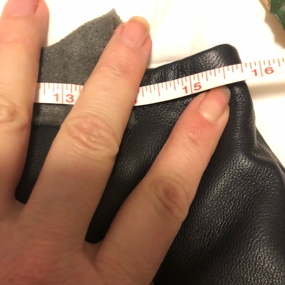 Express Genuine 100% Leather A-Line 2 Way Zipper Classic Sexy Neutral Skirt 9 10 - Picture 12 of 16